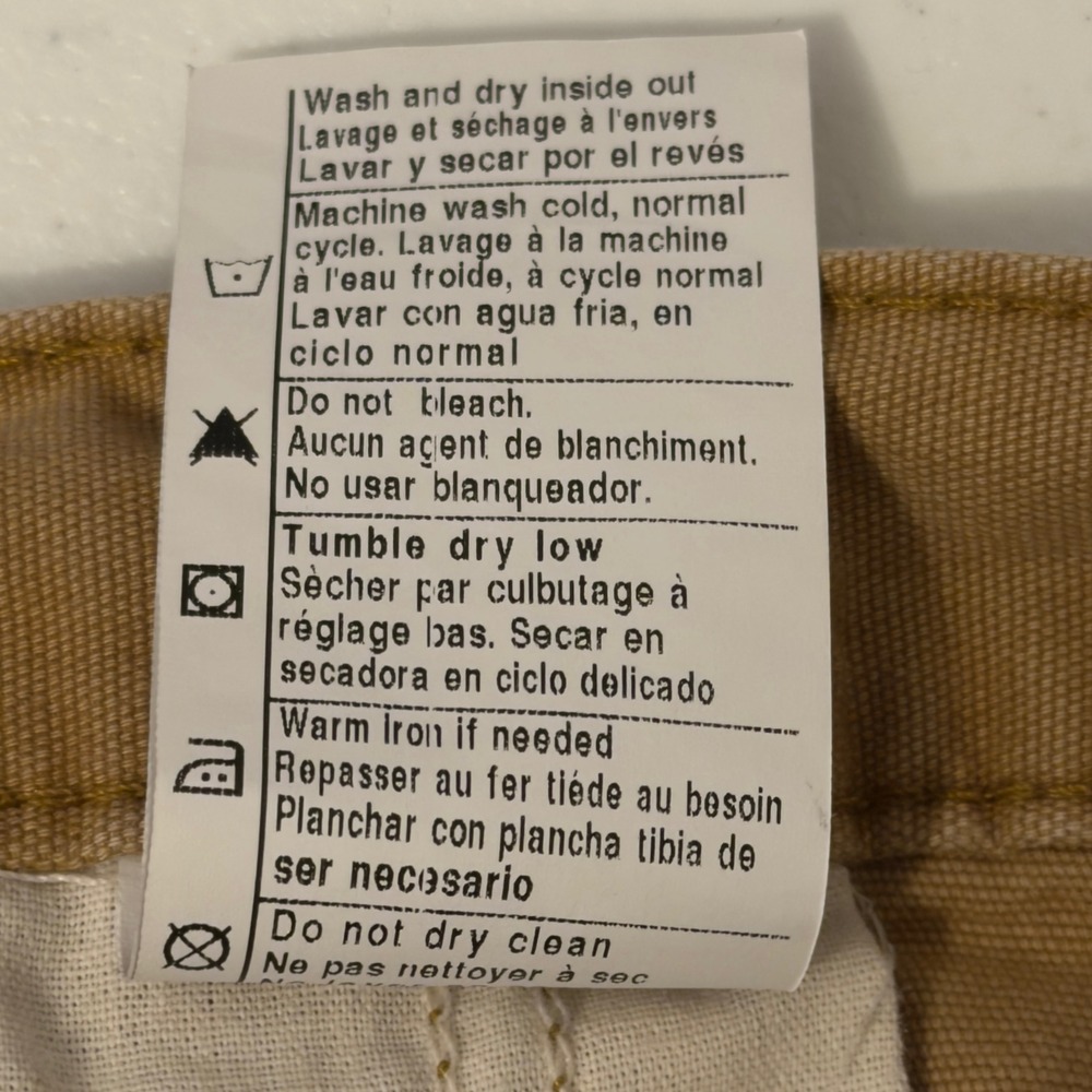 Carhartt Mens Relaxed Fit Canvas Cargo Shorts Tan Brown Size 42 102514-918 - Picture 9 of 9